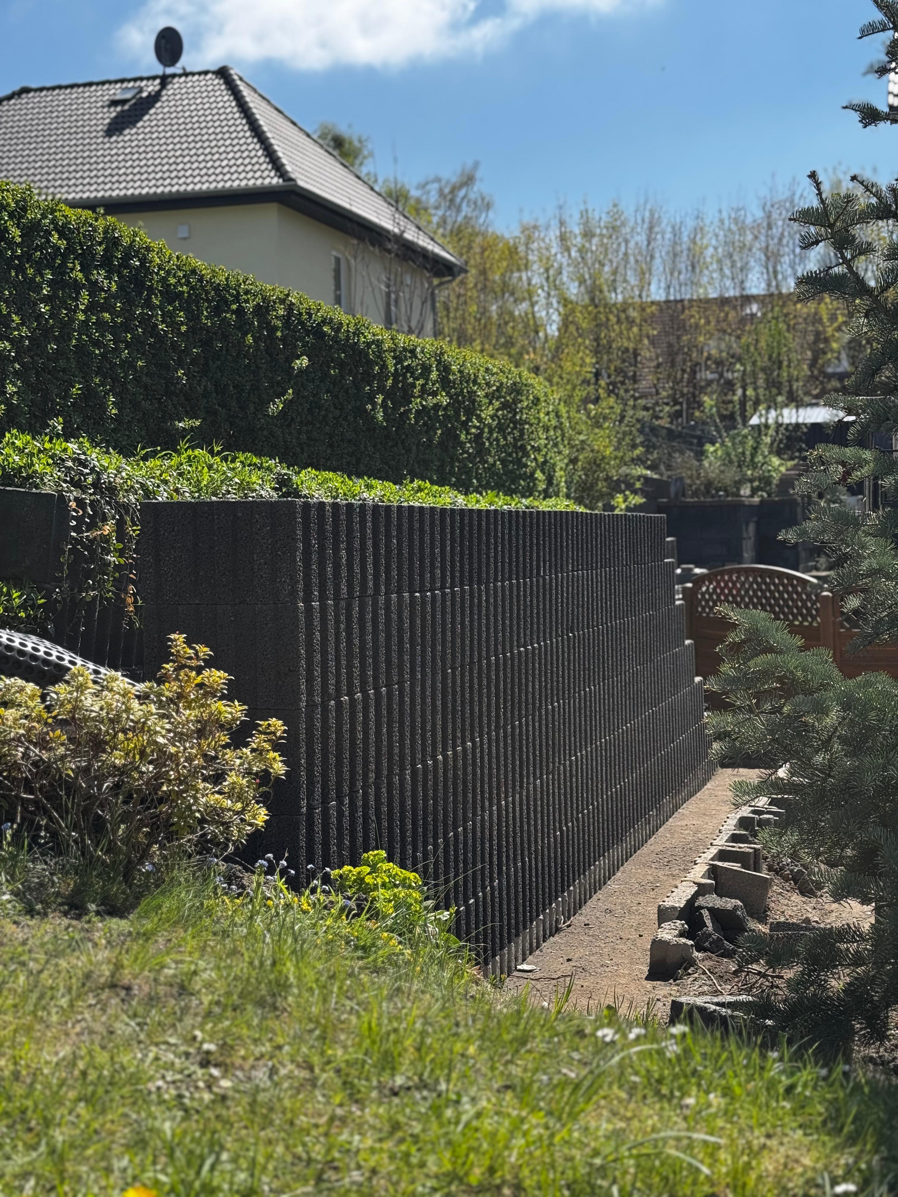 Mauerarbeiten im Gartenbereich